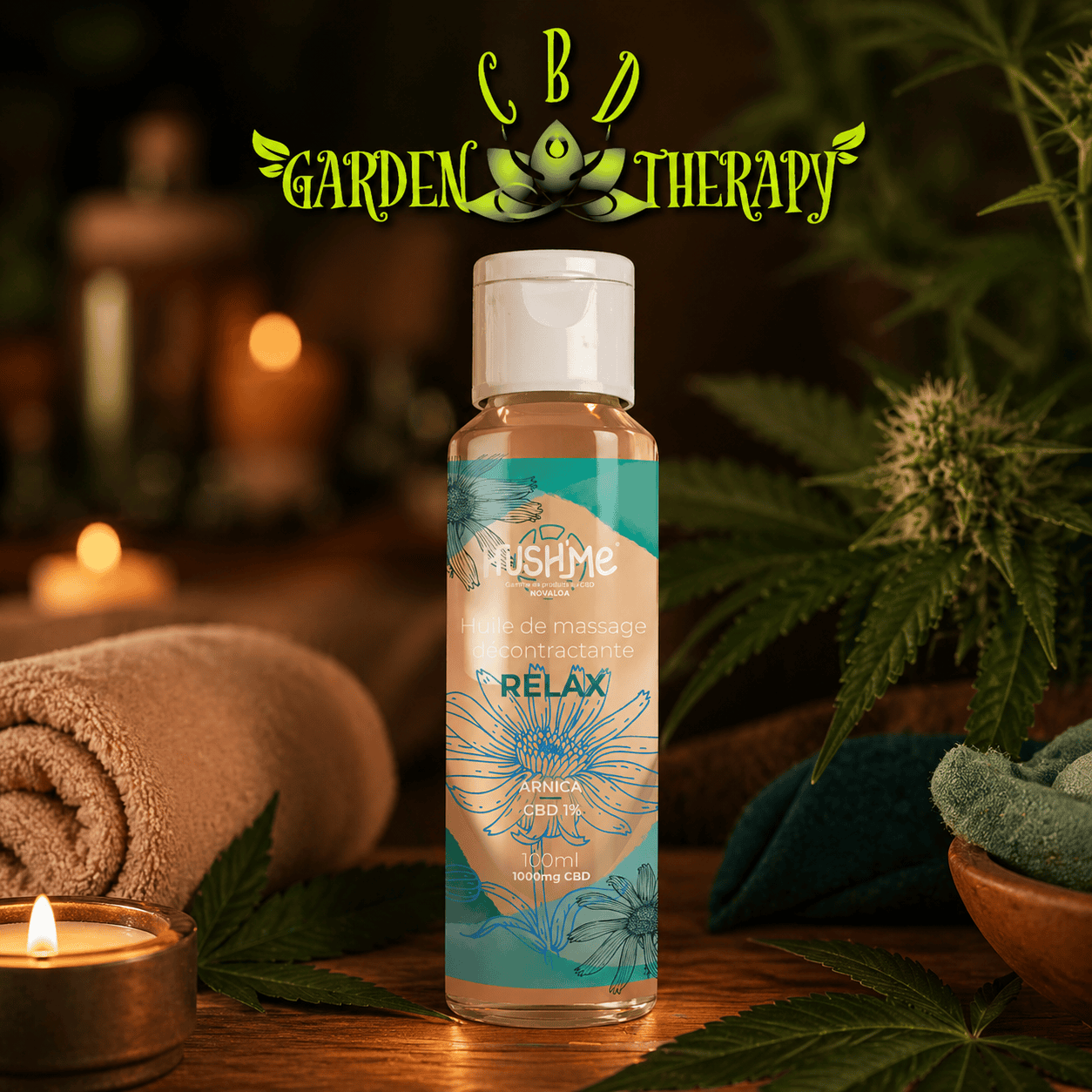 Huile de Massage Chauffante CBD — Décontractante & Récupération Sportive