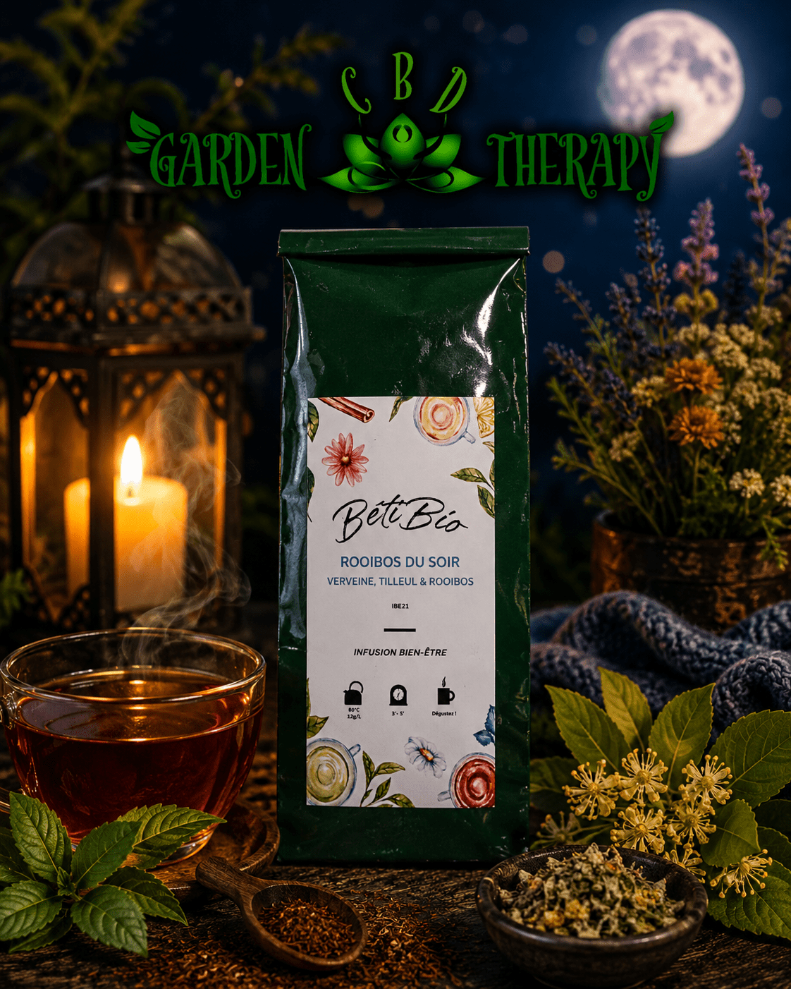 Rooïbos du Soir — Tisane Relaxante Sans Théine Sommeil & Détente