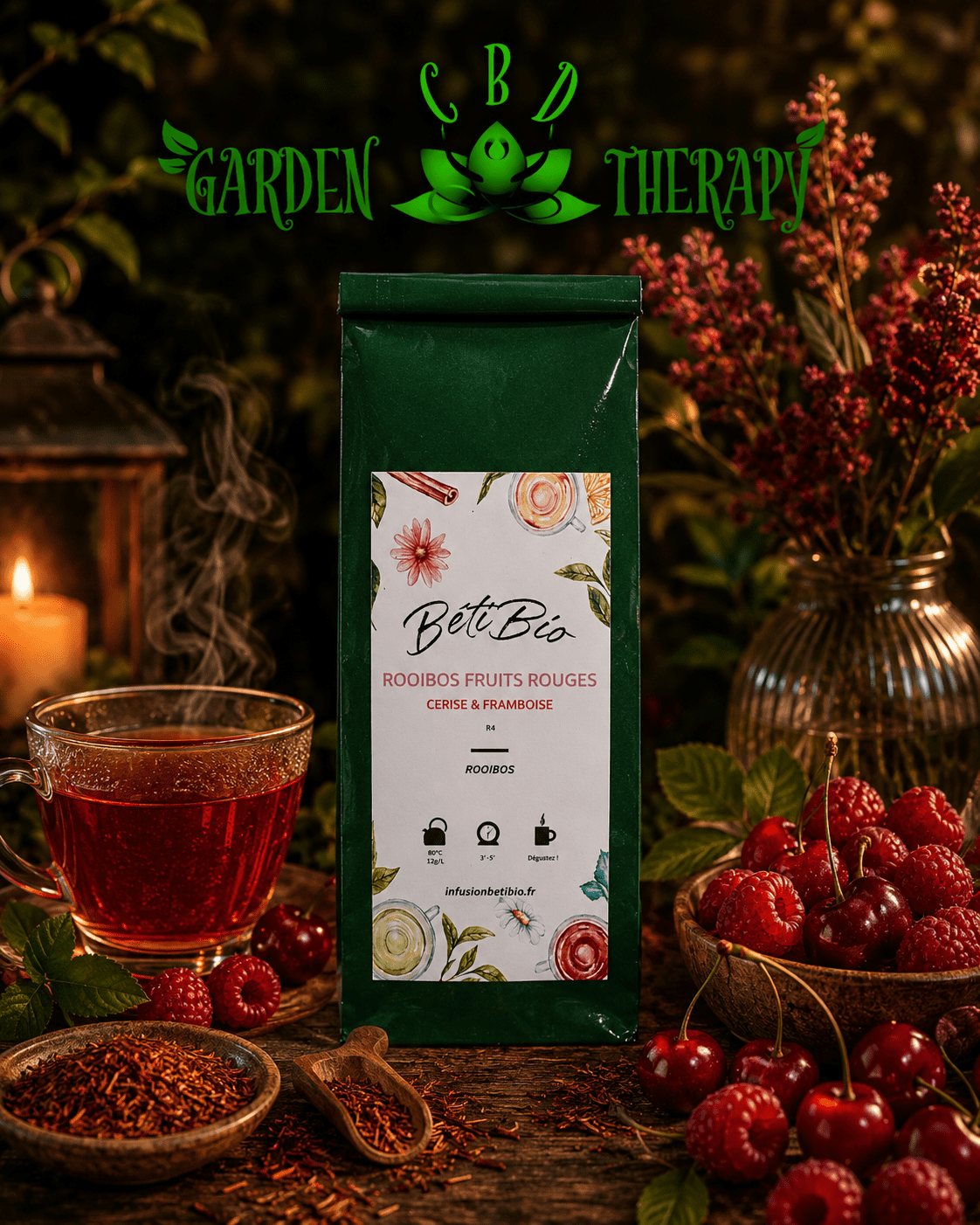 Rooïbos Fruits Rouges — Tisane Naturelle Sans Théine Antioxydante