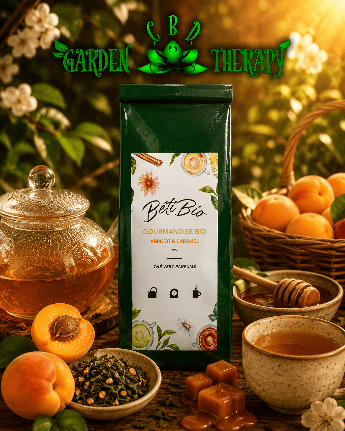 Thé vert "Gourmandise" - Abricot & Caramel
