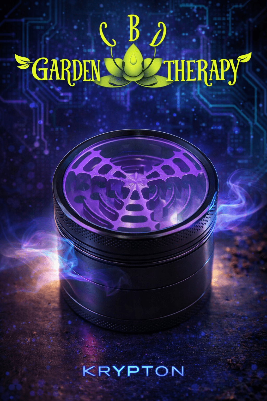 Grinder "Krypton" Kush Bong