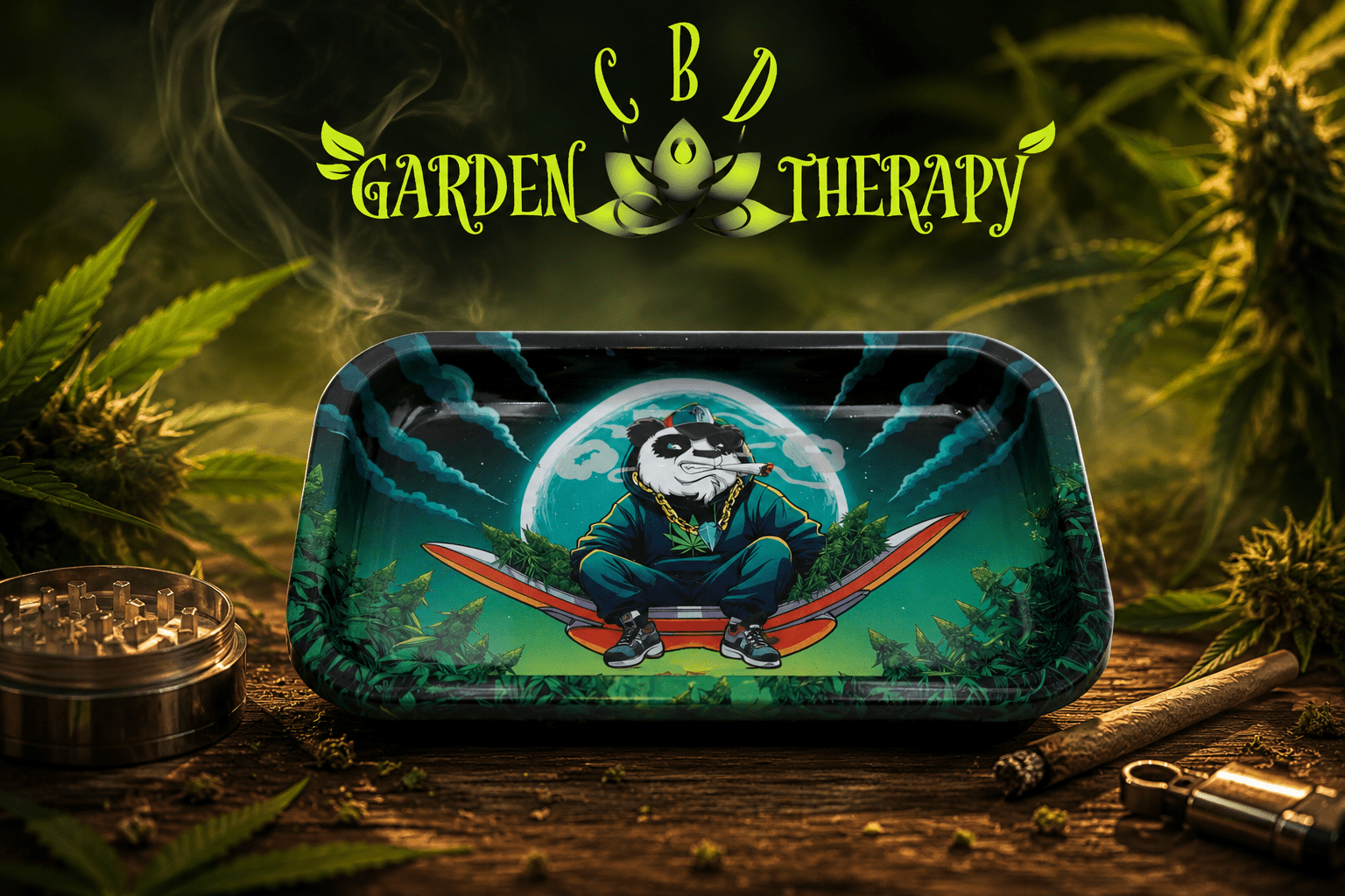 Boîte de rangement S - "Gangsta Panda UFO"