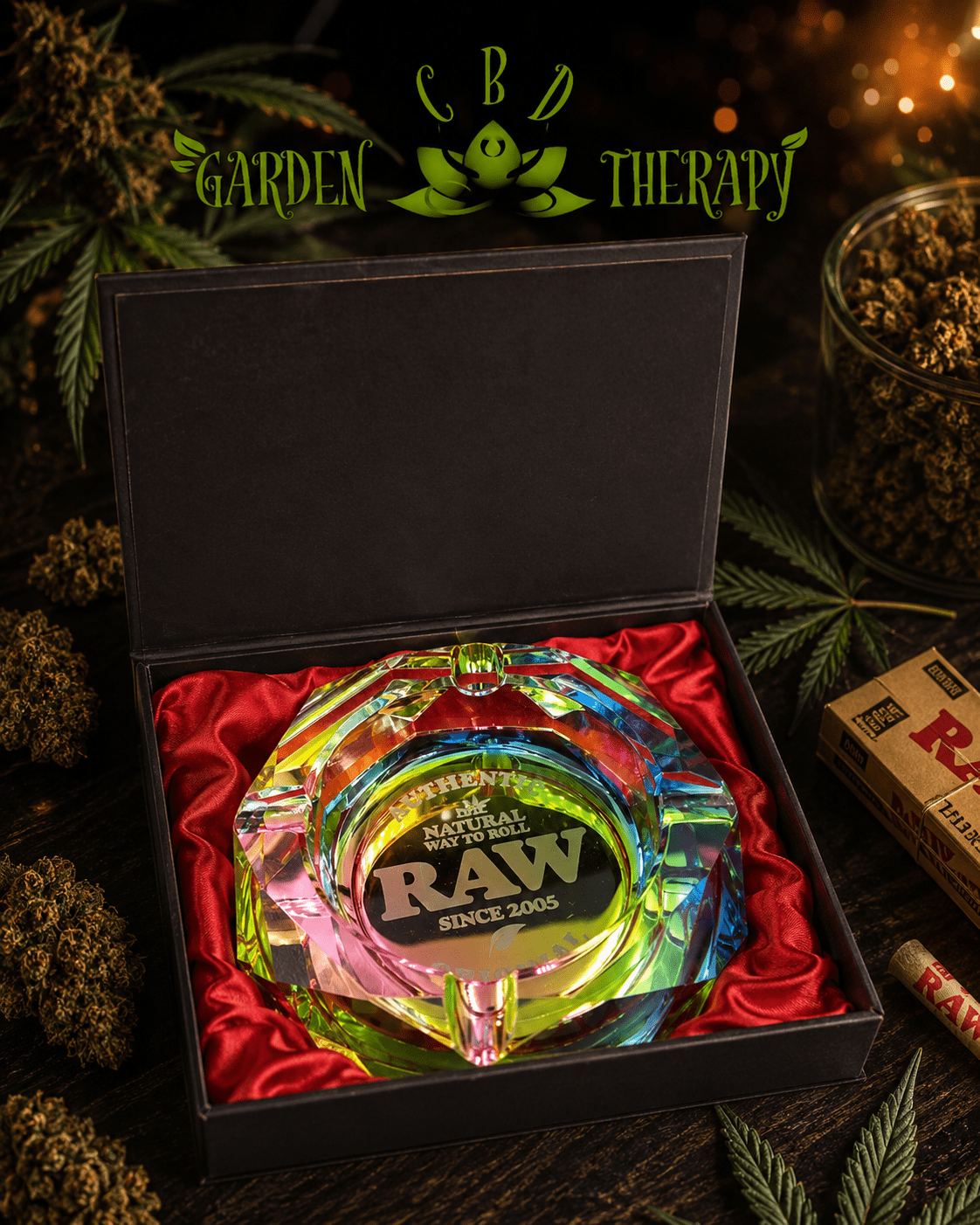 Cendrier RAW Rainbow - Edition avec boîte cadeau