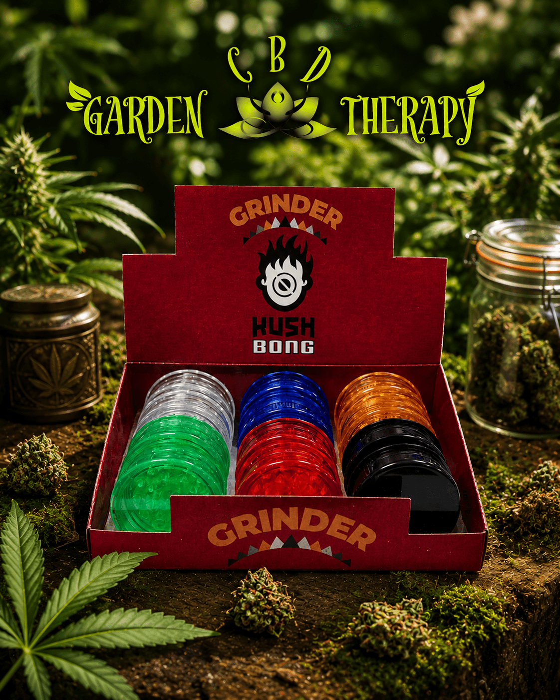Grinder plastique transparent
