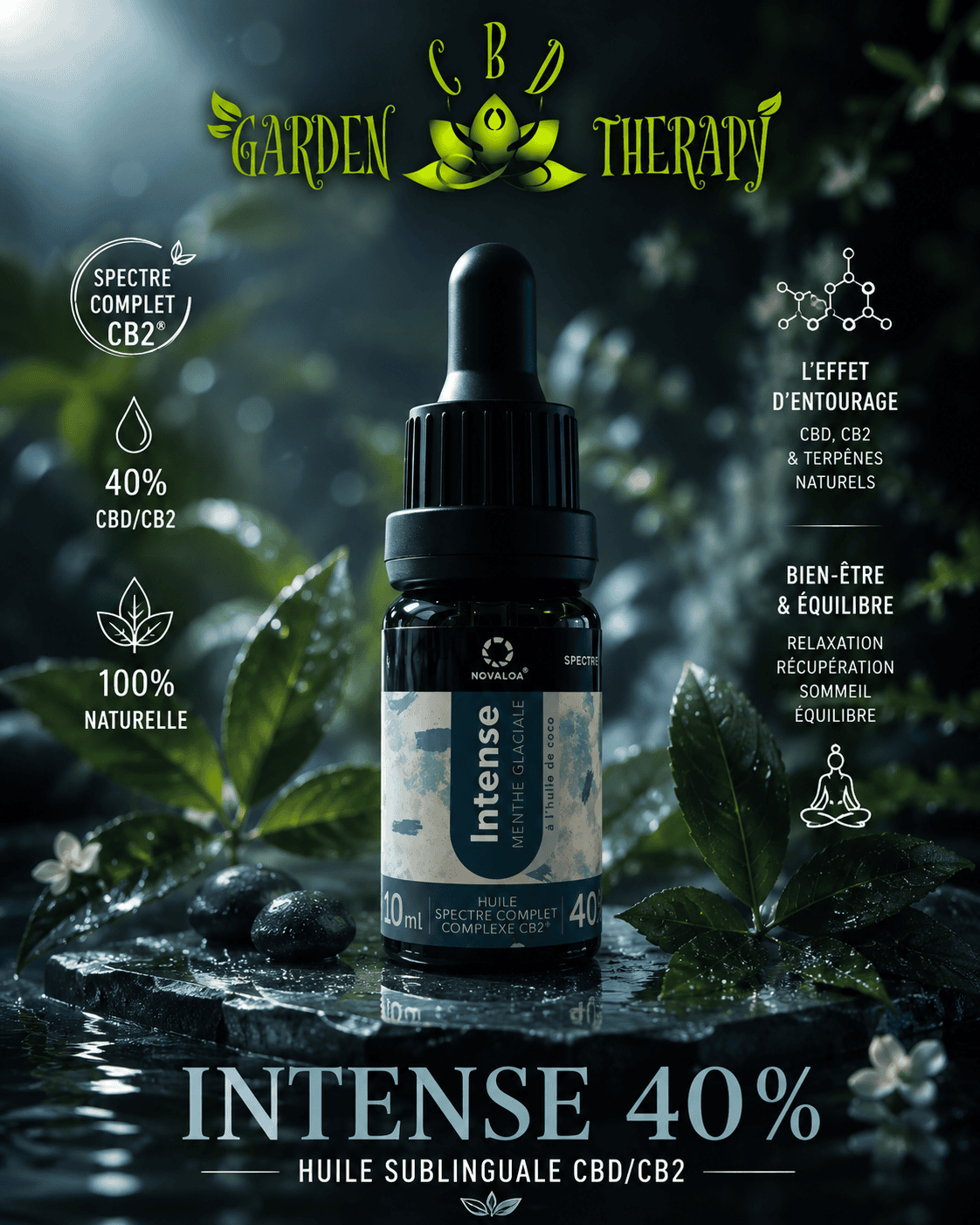 Huile “L’Intense” 40% – Spectre Complet & Complexe CB2®