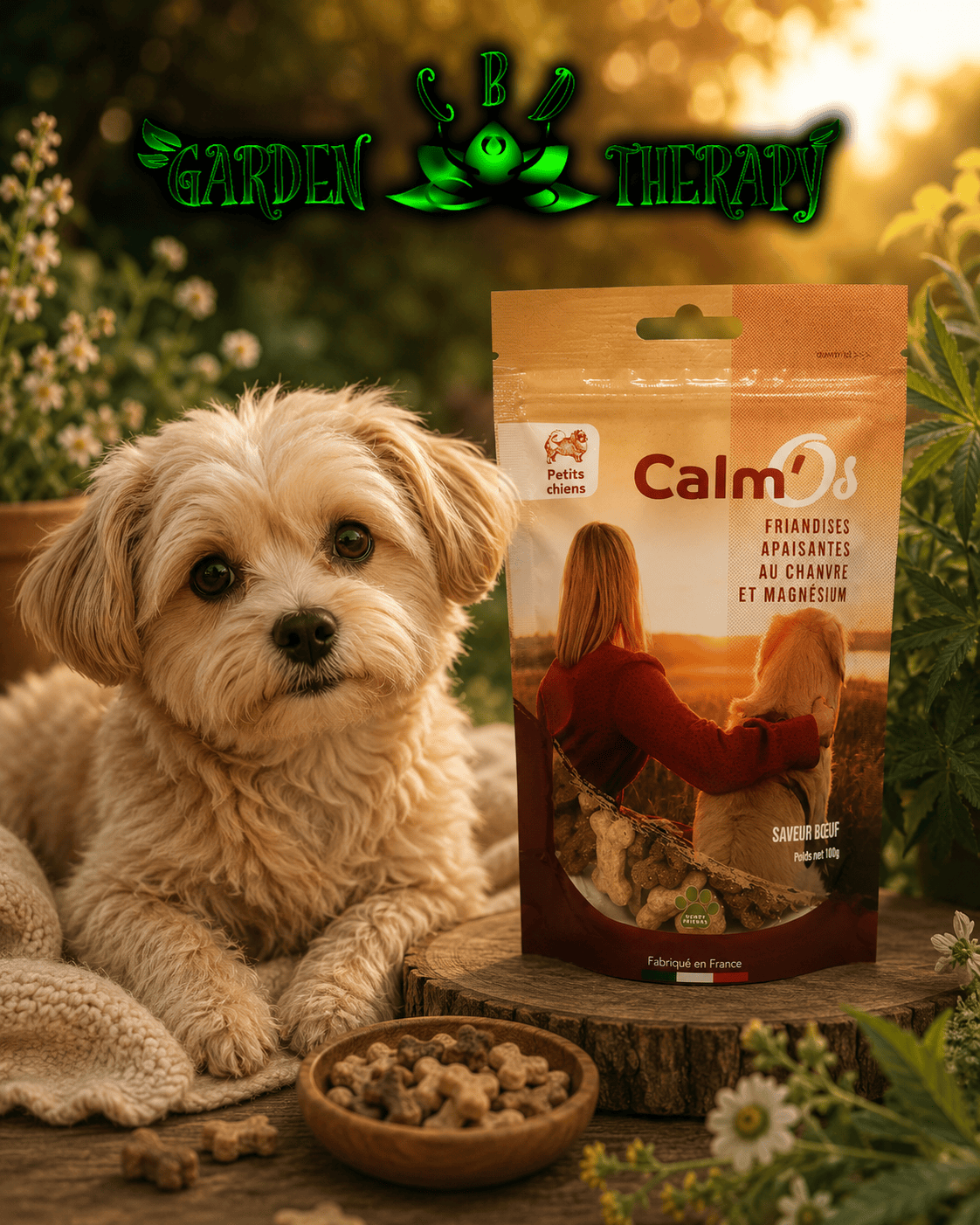 Friandises Calmos CBD — Le Bien-être Naturel pour Petits Chiens